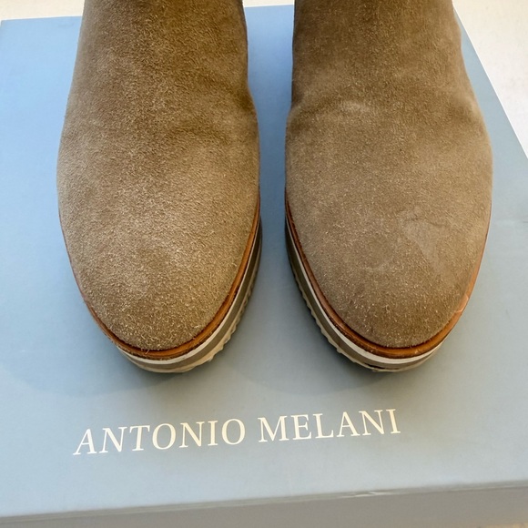 ANTONIO MELANI Brexton Tan Suede Platform ankle Boots - Picture 13 of 14